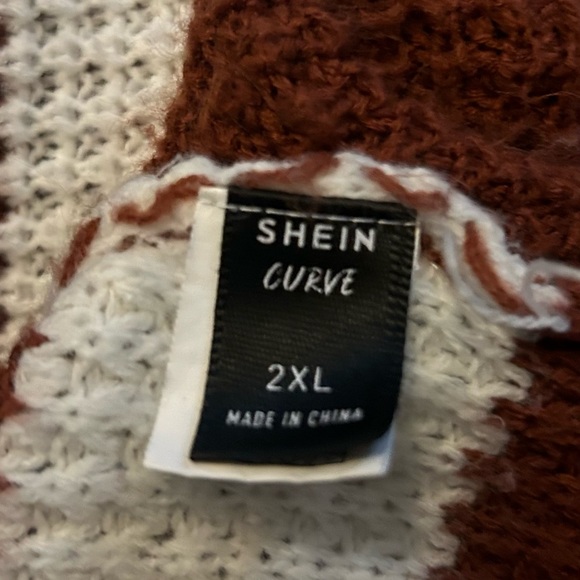 Shein Drop Shoulder Sweater Plus Sized - Picture 2 of 4